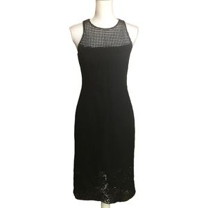 WHBM Mixed Lace & Crochet Dress